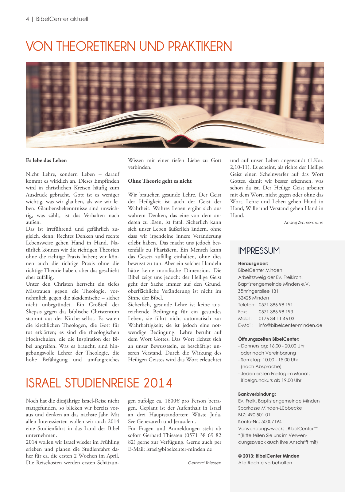 Vorschau BibelCenter aktuell 1 | 2013 Seite 2